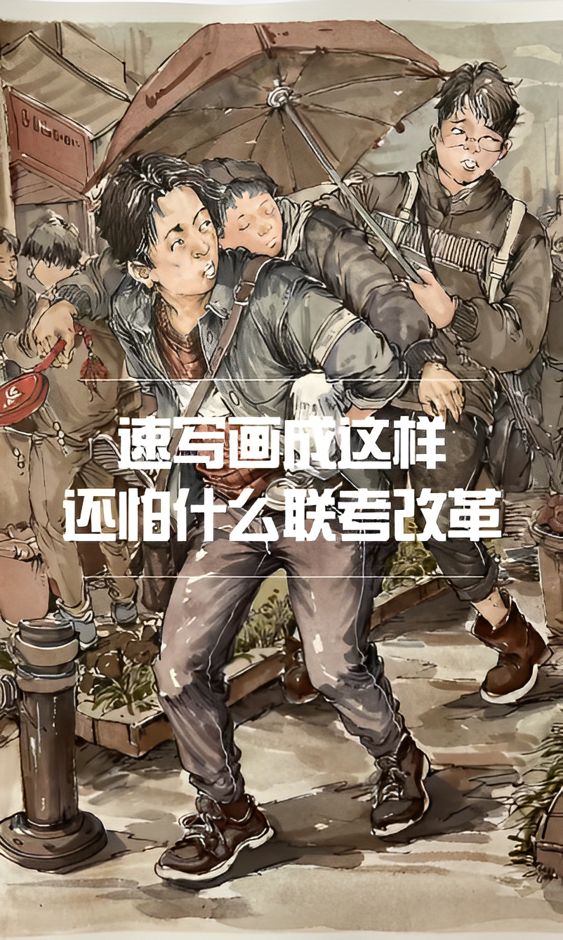 速寫畫成這樣，還怕什么聯考改革？